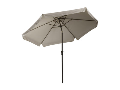 grey 10ft patio umbrella, round tilting 200 Series product image CorLiving#color_ppu-grey