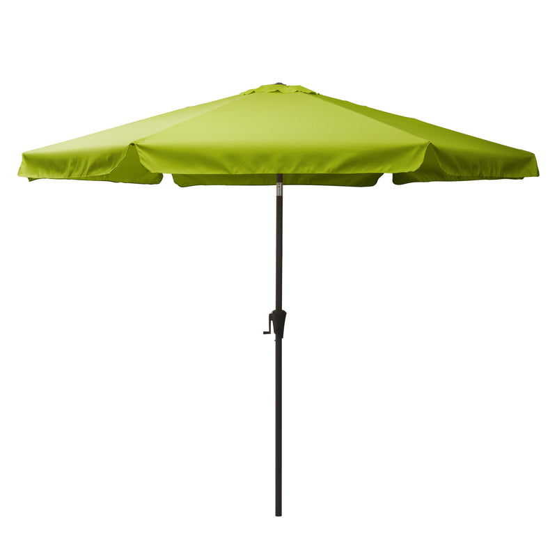 lime green 10ft patio umbrella, round tilting with base 200 Series product image CorLiving