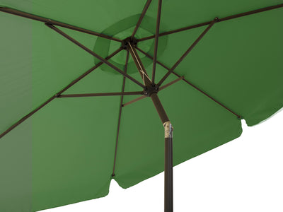forest green 10ft patio umbrella, round tilting 200 Series detail image CorLiving#color_forest-green