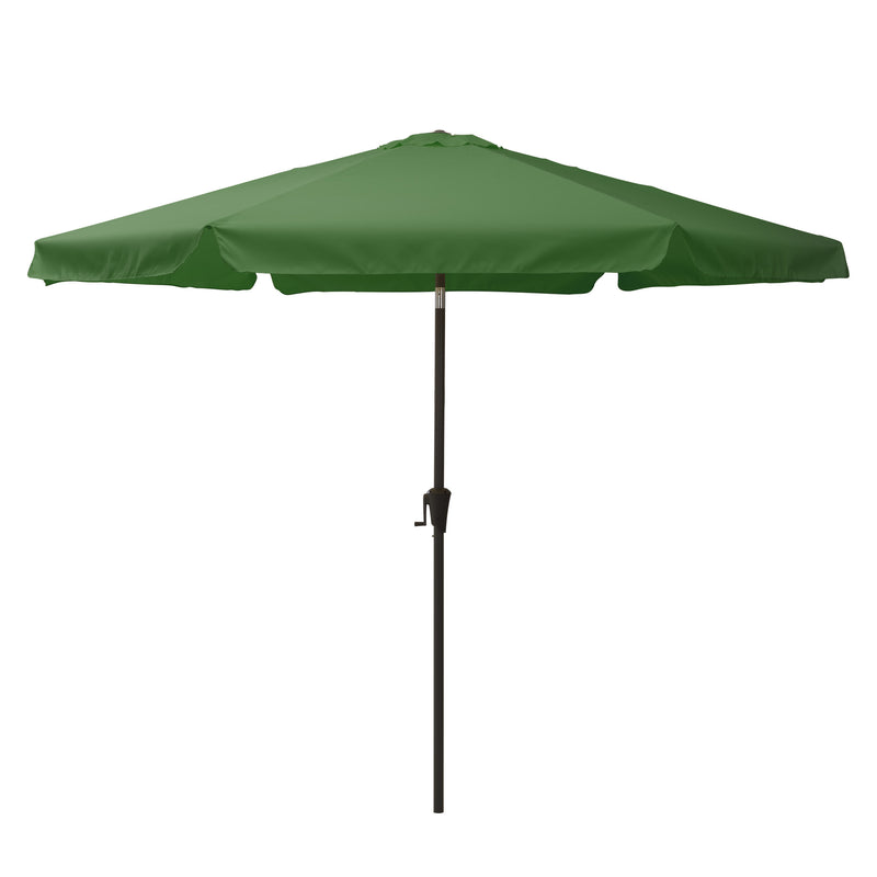 forest green 10ft patio umbrella, round tilting with base 200 Series product image CorLiving