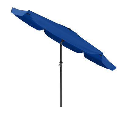 cobalt blue 10ft patio umbrella, round tilting with base 200 Series product image CorLiving#color_cobalt-blue