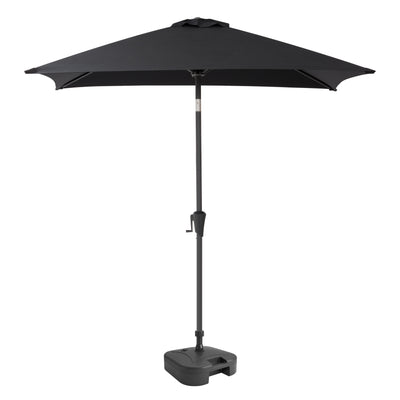 black square patio umbrella, tilting with base 300 Series product image CorLiving#color_black