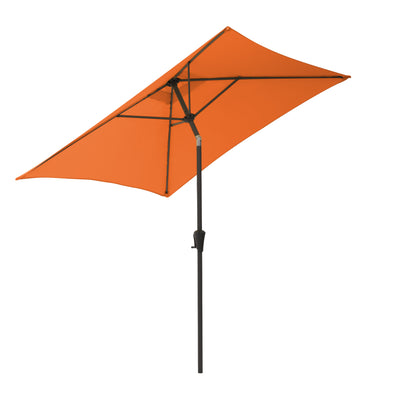 orange square patio umbrella, tilting with base 300 Series product image CorLiving#color_orange