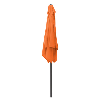 orange square patio umbrella, tilting with base 300 Series product image CorLiving#color_orange