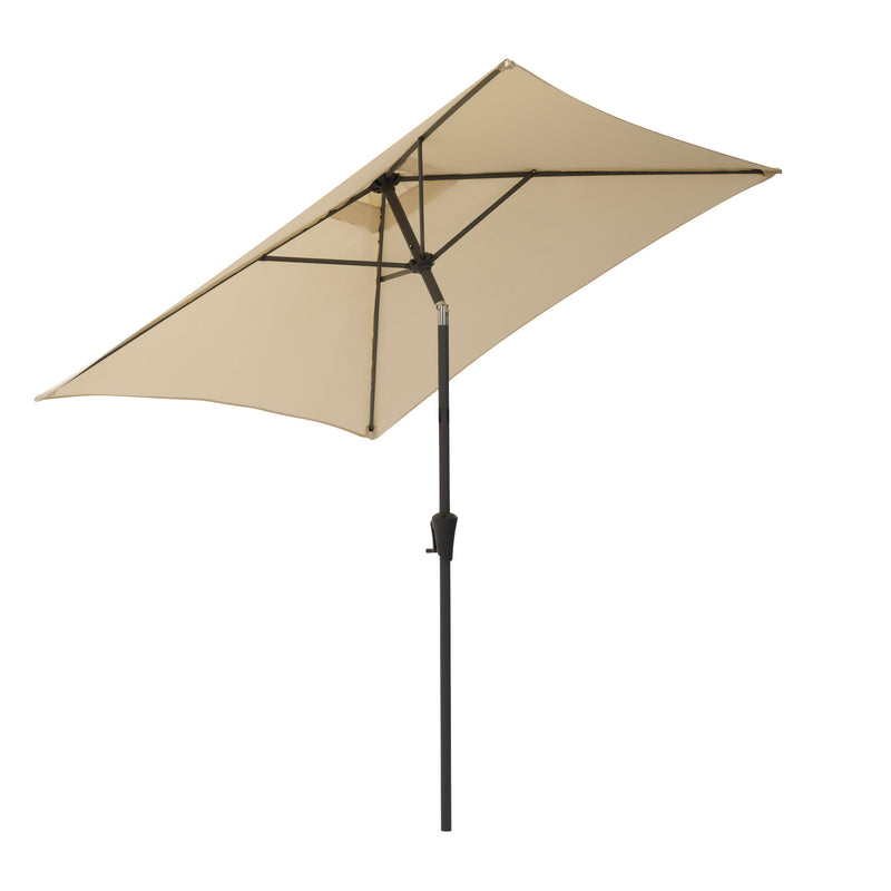 warm white square patio umbrella, tilting with base 300 Series product image CorLiving