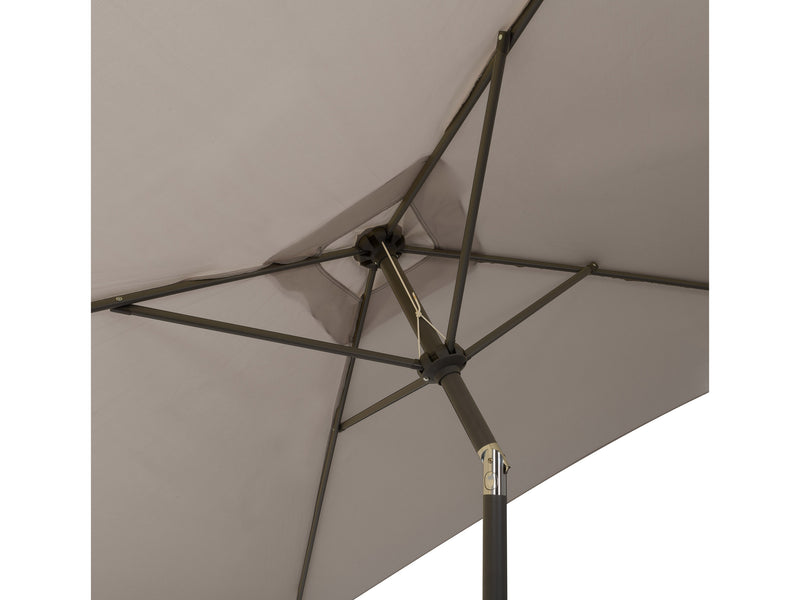 grey square patio umbrella, tilting 300 Series detail image CorLiving