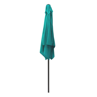 turquoise blue square patio umbrella, tilting with base 300 Series product image CorLiving#color_turquoise-blue