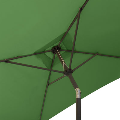 forest green square patio umbrella, tilting with base 300 Series detail image CorLiving#color_forest-green