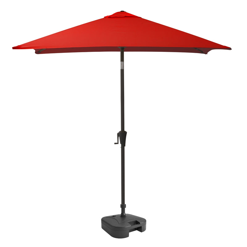 crimson red square patio umbrella, tilting with base 300 Series product image CorLiving