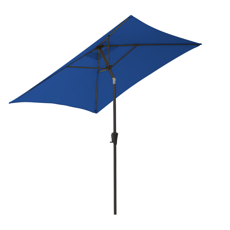 cobalt blue square patio umbrella, tilting with base 300 Series product image CorLiving