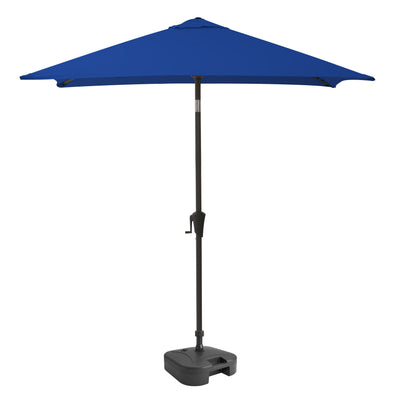 cobalt blue square patio umbrella, tilting with base 300 Series product image CorLiving#color_cobalt-blue