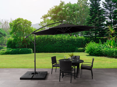black offset patio umbrella 400 Series lifestyle scene CorLiving#color_ppu-black