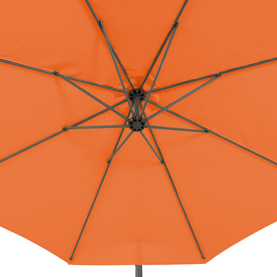 orange offset patio umbrella with base 400 Series detail image CorLiving#color_ppu-orange