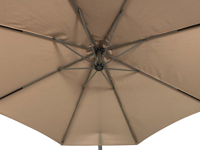 brown offset patio umbrella 400 Series detail image CorLiving#color_ppu-brown