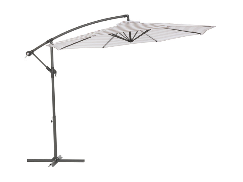 taupe and white offset patio umbrella 420 Series product image CorLiving