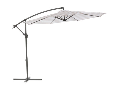 taupe and white offset patio umbrella 400 Series product image CorLiving#color_ppu-taupe-and-white