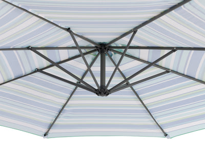 green and blue offset patio umbrella 420 Series detail image CorLiving#color_green-and-blue