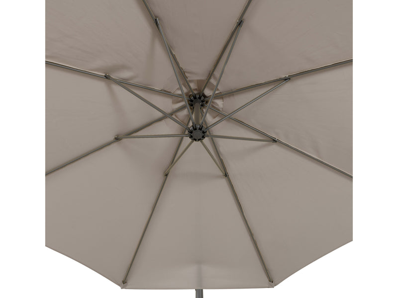 grey offset patio umbrella 400 Series detail image CorLiving