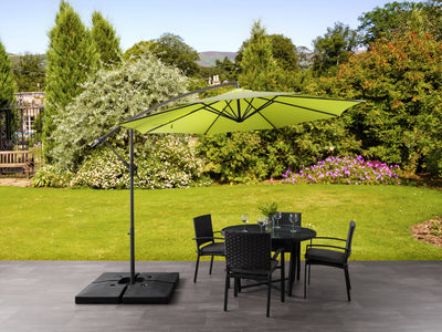 lime green offset patio umbrella 400 Series lifestyle scene CorLiving#color_ppu-lime-green