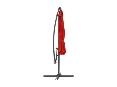 crimson red offset patio umbrella 400 Series product image CorLiving#color_ppu-crimson-red
