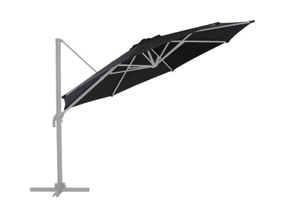black deluxe offset patio umbrella canopy replacement 500 Series product image CorLiving#color_black