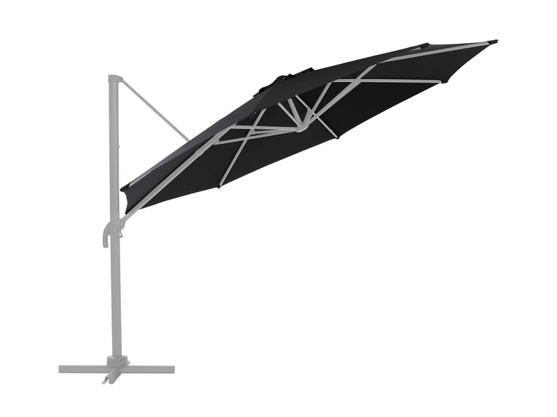 black deluxe offset patio umbrella canopy replacement 500 Series product image CorLiving
