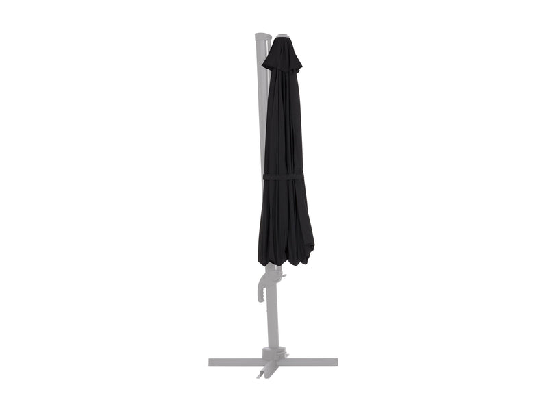 black deluxe offset patio umbrella canopy replacement 500 Series product image CorLiving