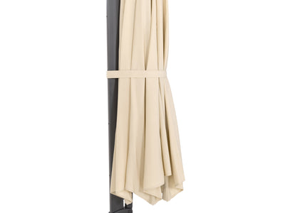 warm white deluxe offset patio umbrella 500 Series detail image CorLiving#color_ppu-warm-white