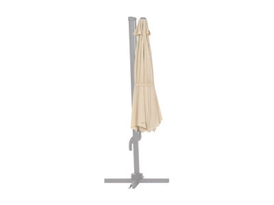 warm white deluxe offset patio umbrella canopy replacement 500 Series product image CorLiving#color_warm-white