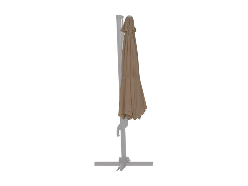 sandy brown deluxe offset patio umbrella canopy replacement 500 Series product image CorLiving