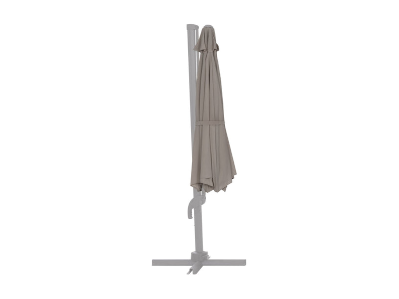 grey deluxe offset patio umbrella canopy replacement 500 Series product image CorLiving