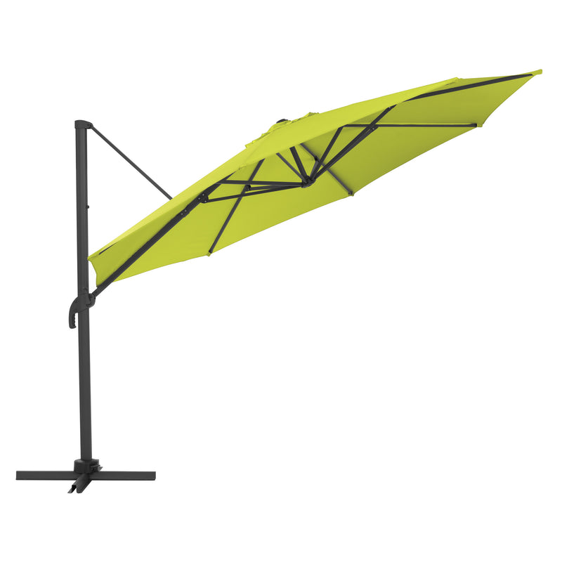 lime green deluxe offset patio umbrella with base 500 Series product image CorLiving