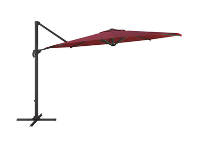 wine red deluxe offset patio umbrella 500 Series product image CorLiving#color_ppu-wine-red