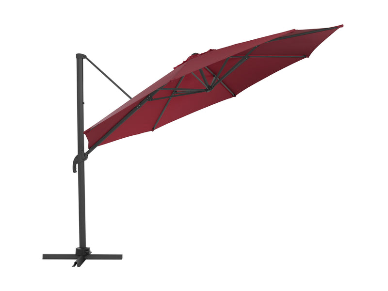 wine red deluxe offset patio umbrella 500 Series product image CorLiving