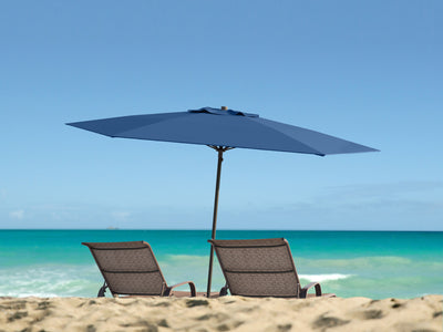 cobalt blue beach umbrella 600 Series lifestyle scene CorLiving#color_cobalt-blue