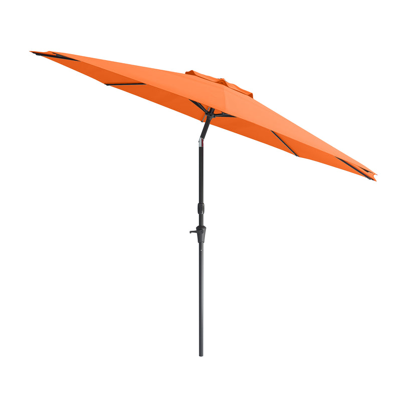 orange large patio umbrella, tilting with base 700 Series product image CorLiving