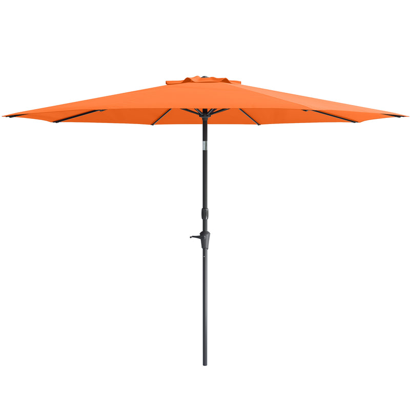 orange large patio umbrella, tilting with base 700 Series product image CorLiving