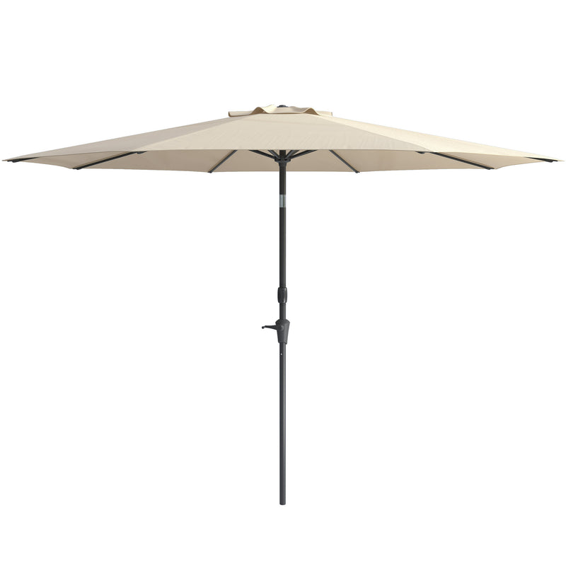 warm white large patio umbrella, tilting with base 700 Series product image CorLiving