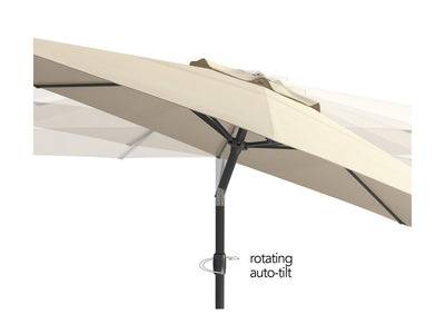 warm white large patio umbrella, tilting 700 Series product image CorLiving#color_ppu-warm-white