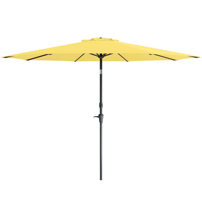 yellow large patio umbrella, tilting with base 700 Series product image CorLiving#color_ppu-yellow