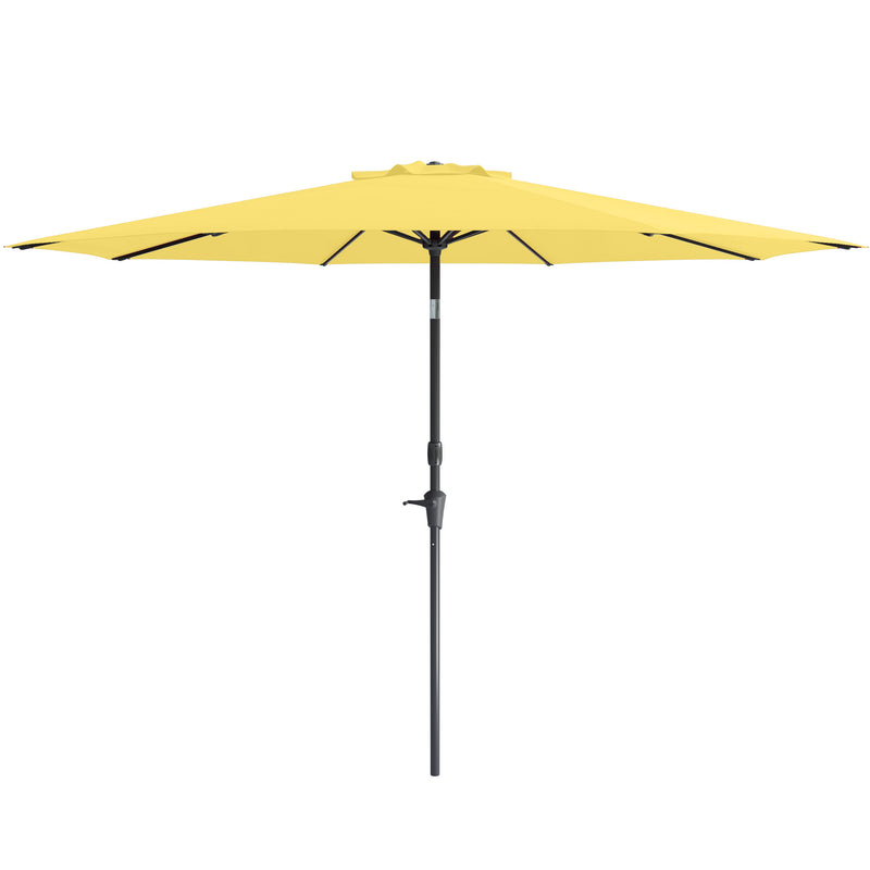 yellow large patio umbrella, tilting with base 700 Series product image CorLiving