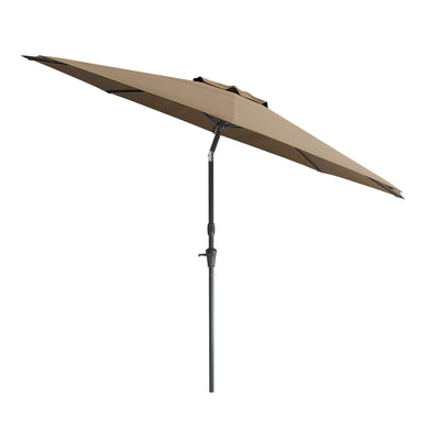 brown large patio umbrella, tilting with base 700 Series product image CorLiving#color_ppu-brown