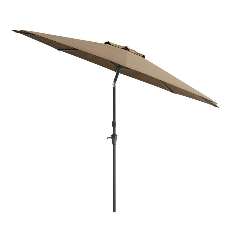 brown large patio umbrella, tilting with base 700 Series product image CorLiving