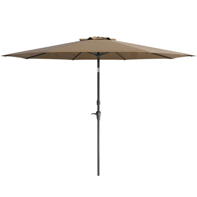 brown large patio umbrella, tilting with base 700 Series product image CorLiving#color_ppu-brown