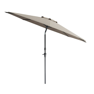 grey large patio umbrella, tilting with base 700 Series product image CorLiving#color_ppu-grey