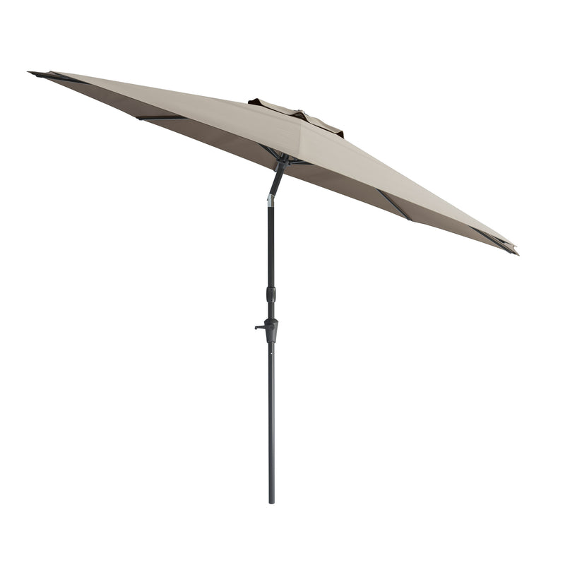 grey large patio umbrella, tilting with base 700 Series product image CorLiving