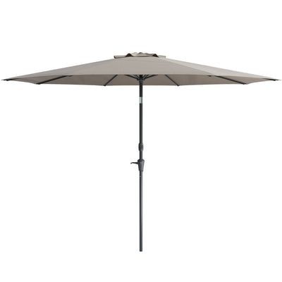 grey large patio umbrella, tilting with base 700 Series product image CorLiving#color_ppu-grey