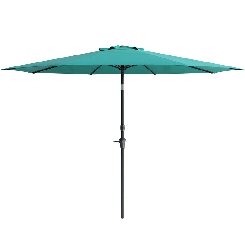 turquoise blue large patio umbrella, tilting with base 700 Series product image CorLiving