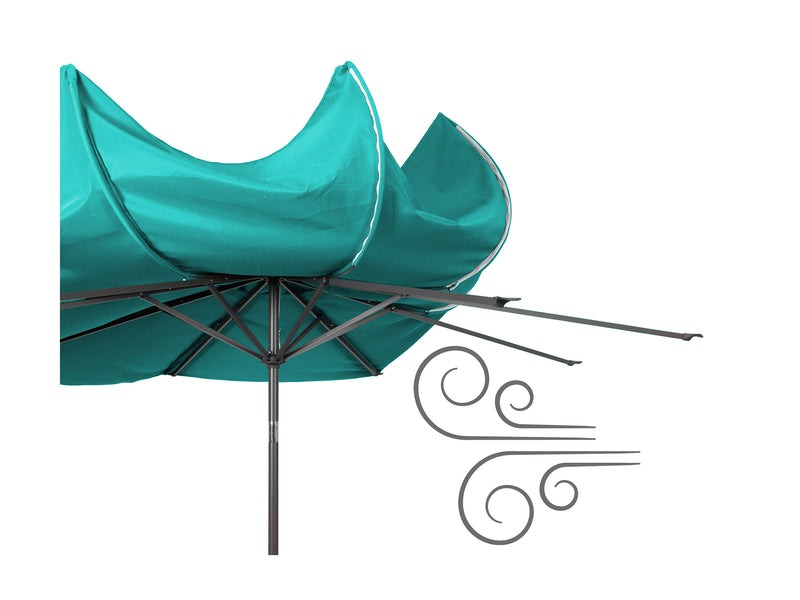turquoise blue large patio umbrella, tilting 700 Series product image CorLiving