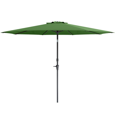 forest green large patio umbrella, tilting with base 700 Series product image CorLiving#color_ppu-forest-green